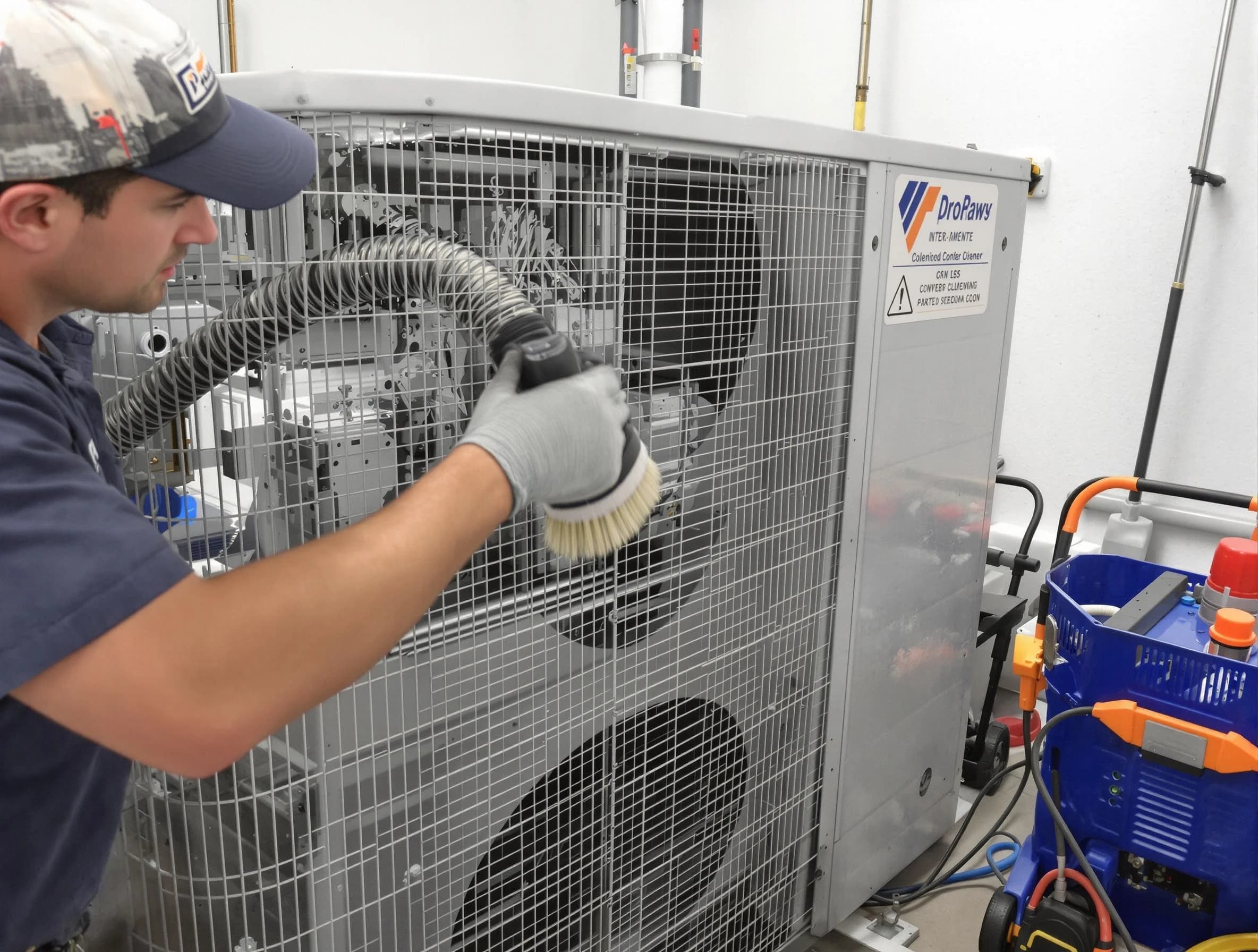 Fairburn Air Duct Cleaning specialist performing precision AC coil cleaning for improved system performance in Fairburn