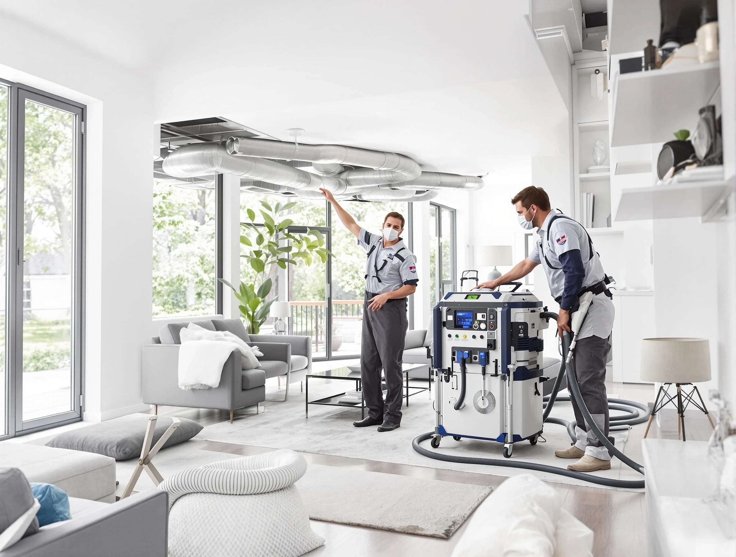 Fairburn Air Duct Cleaning professional conducting pure air duct cleaning with state-of-the-art equipment in Fairburn