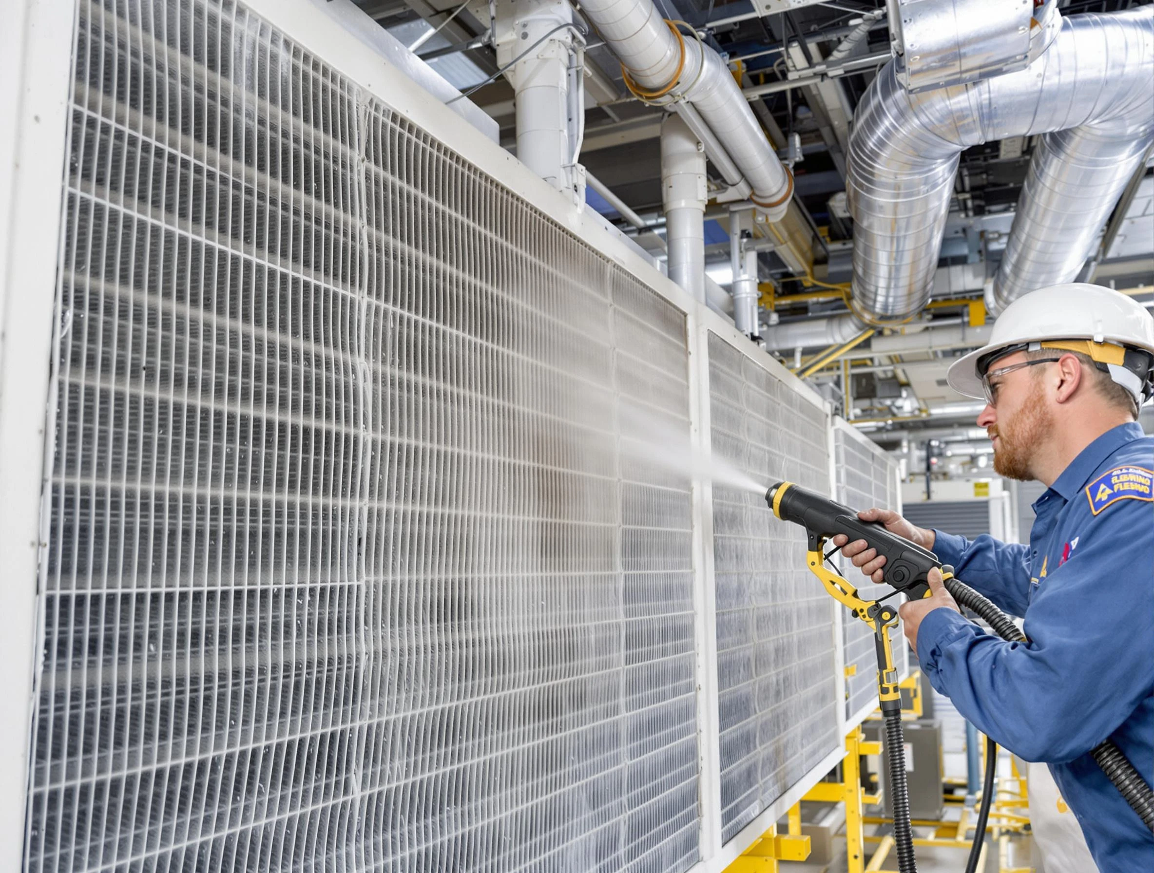 Professional commercial coil cleaning by Fairburn Air Duct Cleaning in Fairburn