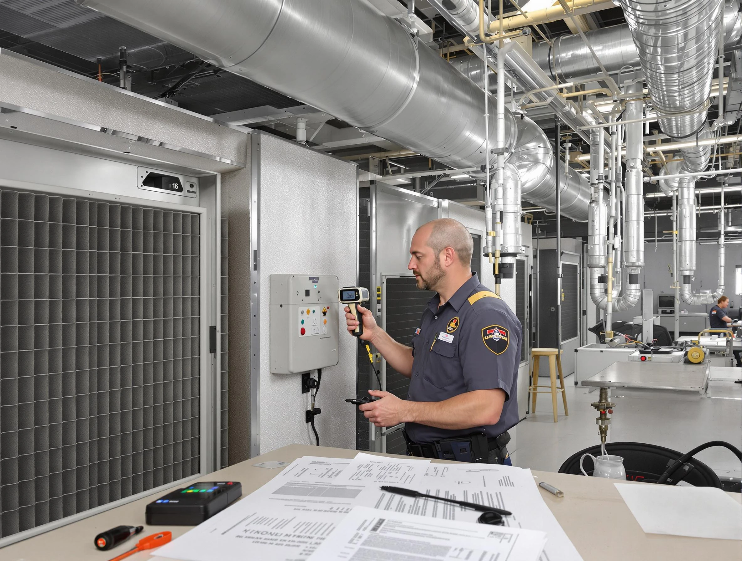 Professional filter system inspection by Fairburn Air Duct Cleaning in Fairburn