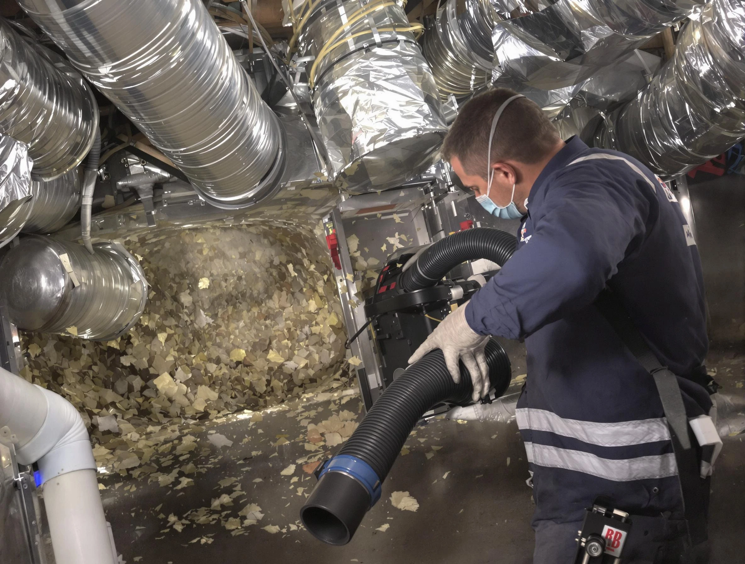 Fairburn Air Duct Cleaning specialist operating negative pressure cleaning equipment for thorough duct maintenance in Fairburn
